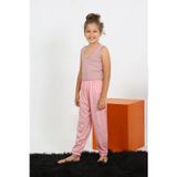 Beruflic Kız Çocuk Sıfır Kol Gül Kurusu Penye Pijama Takım