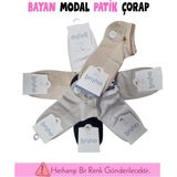 Beruflic Lavi Aytuğ 33285 Kadın Modal Patik Çorap Moda - Asorti