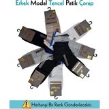 Beruflic Lavi Mısırlı 61209 Erkek Modal Tencel Patik Çorap Moda - Asorti