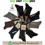 Beruflic Lavi Mısırlı 62006 Erkek Bambu Soket Çorap Moda - Standart - Asorti