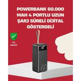Beruflic LED Ekranlı Çok Fonksiyonlu Taşınabilir Şarj Ünitesi Powerbank - Çok Renkli