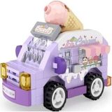 Beruflic LZ-8638 Loz Dondurma Arabası 140 Parça Block Oyuncak-Mini Poşet