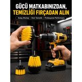 Beruflic Matkap Uyumlu Temizlik Fırçası Seti 3’lü Çok Amaçlı - Renkli - standart
