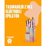 Beruflic Mini USB Şarjlı Elektrikli Epilatör – Kaş ve Yüz Tüy Temizliği Için 2'si 1 Arada