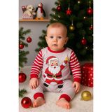 Beruflic Noel Baba Detaylı Bebek Tulum % 100 Pamuk - 12 - 18 Ay - Kırmızı