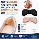 Beruflic Nordmende 5 mm Topuk Vurma Önleyici Ayakkabı Daraltma Pedi 2'li Set
