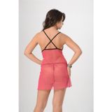 Beruflic Pembe Tül Gecelik - 654