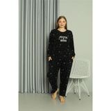 Beruflic Polar Kadın Büyük Beden Pijama Takımı Siyah