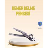 Beruflic Profesyonel Deri Delme Pensesi Döner Başlıklı Kemer Delici 6 Fonksiyonlu - Renkli - standart