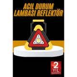 Beruflic Reflektör Işıklı Ikaz Lambası Şarjlı Çok Fonksiyonlu Işıklı Üçgen Reflektör - Renkli - standart
