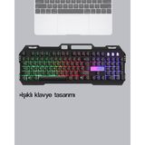 Beruflic Rgb Işıklı Oyuncu Klavye Mouse Seti – Türkçe Q, Ayarlanabilir Dpı, Ergonomik ve Dayanıklı T - 1 - Renkli
