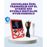 Beruflic Şarjlı Taşınabilir El Oyun Konsolu 400 Oyun - 1. Kol Oyun Konsolu - Renkli