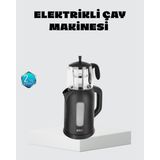 Beruflic Sinbo Elektrikli Çay Makinesi 1.7 L Su Isıtıcı ve Cam Demlikli Güvenli Kullanım