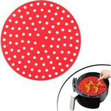 Beruflic Siyah Isıya Dayanıklı Yıkanılabilir Silikon Fırın ve Airfryer Yuvarlak Model Pişirme Matı 2 - standart