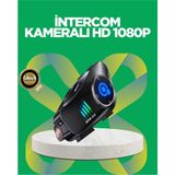Beruflic Su Geçirmez Bluetooth Kask Kulaklık ve 1080P Kamera Özellikli Motosiklet Interkom Sistemi