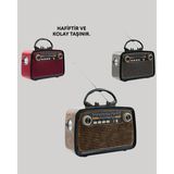 Beruflic Taşınabilir Bluetooth Hoparlör – Modern Teknoloji ile Nostaljik Radyo Deneyimi, Fm/am Fonksiyon - 1