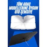 Beruflic Taşınabilir Oto Cam Güneşliği Katlanabilir Tüm Araçlara Uyumlu Güneş Gölge Koruyucu - Renkli - standart