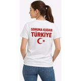 Beruflic Türkiye Ay Yıldız Baskılı Taraftar Forma T-Shirt - Beyaz - XS