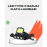 Beruflic USB Şarjlı Kafa Feneri 800 Lumen Ayarlanabilir Cob ve Xpe LED - 0,5