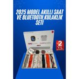 Beruflic Yeni Nesil 7 Kordonlu Arama Bildirim Özellikli Kulaklık Hediyeli Akıllı Saat - Renkli - Standart - 1