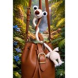 bervastore Buz Devri Sid Amigurumi El Örmesi Çanta ve Direksiyon Charmı Oyuncak - Telsiz Yumuşak Model
