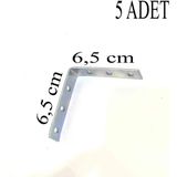 Bes Mobilya Dolap Köşe Bağlantı Sabitleme L Demir Gönye 6,5*6,5 (5 Adet)