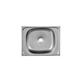 Bes Paslanmaz Krom Evye Lavabo 40X50 cm Mutfak Tezgahı İçin Ekonomik ve Dayanıklı Lavabo