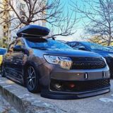 Bes Tuning Dacia Sandero 2009-2020 Uyumlu Evrensel 2 Parça Astra H Model Ön Ek Tampon Dili Lip Esnek Karlık