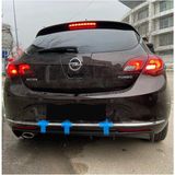 Bes Tuning Opel Astra J Hb Makyajlı Rieger Difüzör 2012-2015 Uyumlu Parlak Siyah