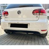 Bes Tuning Volkswagen Golf 6 Gtı Difüzör (Plastik) 2009-2012 Parlak Siyah