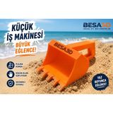 Besa 3D Plaj Kum Kepçesi – Kum Kazıcı Oyuncak | Dayanıklı 3D Baskı Plaj Oyuncağı | Çocuklar Için Eğlenceli Kum Oyuncağı Turuncu