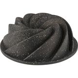Besa Granit Döküm Kek Kalıbı Rüzgar Gülü Siyah Renk 24 cm Derinlik 8 cm