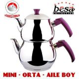 Besa Paslanmaz Çelik Orta Boy Çaydanlık