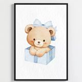 "Besay Hoş Geldin Bebek | ""It's A Boy"" Temalı Çocuk Odası Dekorasyonu | Yeni Doğan Hediyesi Sulu Boya Poster | 3'Lü Set A2 Çe
