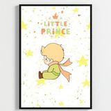 Besay Küçük Prens | Bebek Ve Çocuk Odası Duvar Dekorasyonu | İkonik Gül Ve Tilki Temalı Çocuk Posteri | 3'Lü Set A2 Çerç