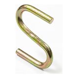 Beşel Gold S Kanca Seti - 100 Adet, Çok Amaçlı Metal Askı, Mutfak Gereçleri, Gardırop ve Banyo Düzenleyici, Şık Pirinç Görünümlü Dayanıklı Çelik Kanca (5 Cm, Büyük S) - 00 Beyaz