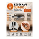 Beşel Küçük Kapı Sürgüsü Sürgülü Sürgüsü Kilit Saten 25X40 mm Kapı Pencere Emniyet Kilidi Metal No:2