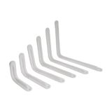 Beşel Metal Raf Ayağı 2'li Set / Çiçeklik / Kitaplık / Beyaz Renkli (2 Adet Raf Ayağı + Dubel + Vida)