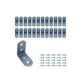 Beşel VİDA HANE MOBİLYA DOLAP KÖŞE SABİTLEME L DEMİR GÖNYE 30X30X22 MM - 12 ADET