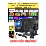 Besenders HY320 MİNİ PROMAX YeniVersiyon Taşınabilir Projeksiyon Android Wifi BT AkıllıSinemaProjektör