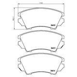 Beser 4149 Fren Balatası Ön Astra J 09- Insignia 08- Zafira C 11- Cascada 13- / Malıbu 12- / 9-5 10-