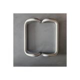 BEŞER ALÜMİNYUM 25X300 mm Çift Taraflı Kıvrık Kapı Kolu Gümüş
