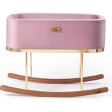 Beside Large Modern Premium Anne Yanı Bebek Beşik (Gold, Pink) - 100 x 100 cm