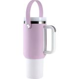Besify Quencher 40 Oz Pipetli Termos Çantası Termos Kılıfı Silikon Kaydırmaz Kılıf Çanta Termos Aksesuar - Mor