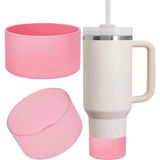 Besify Quencher - Iceflow - Lumin Pipetli Termos Aksesuarı Kalın Silikon Taban Koruyucusu Kaydırmaz, 1 Adet - Pembe