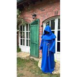 Beşik Kostüm Orta Çağ Tarzı Mavi Keşiş Kostümü – Rahip Cübbesi, Unisex Cosplay