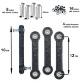 BEŞİK SALLAMA APARATI 12 CM SİYAH M6 ( 4 ADET )