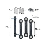 Beşik Sallama Aparatı 15.5 Cm Siyah M6 4 Adet Pk001ay00504 Renkli