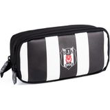 Beşiktaş 2 Bölmeli Çubuklu Suni Deri Kalemlik (24355)
