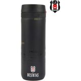 Beşiktaş 550ML Resmi Lisanslı Rahat Içim Çift Katmanlı Paslanmaz Çelik Termos 6 Saat Sıcak Soğuk - Siyah - 550 ml